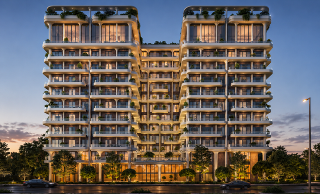 Exterior façade of One Edition by One Homes in Lahore, showcasing contemporary architecture, premium residences and thoughtfully designed urban living.